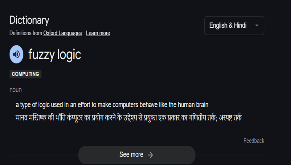 Meaning Of Fuzzy Logic